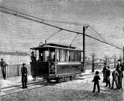  FIG. 2.—TURNOUT TRACK OF THE ELECTRIC RAILWAY, FRANKFORT, GERMANY.