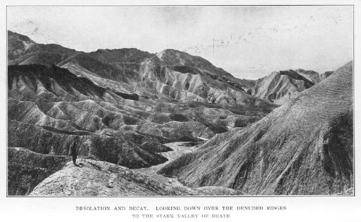 Desolation and Decay. Looking Down over the Denuded Ridges to the Stark Valley of Death 