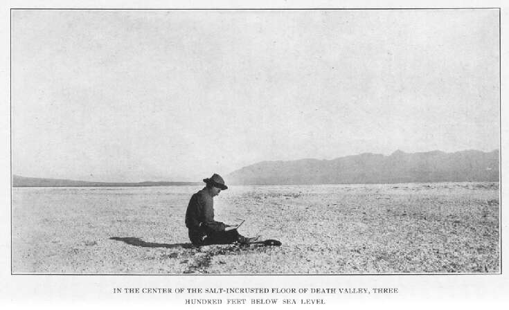 In the Center of The Salt-incrusted Floor Of Death Valley, Three Hundred Feet Below Sea Level 