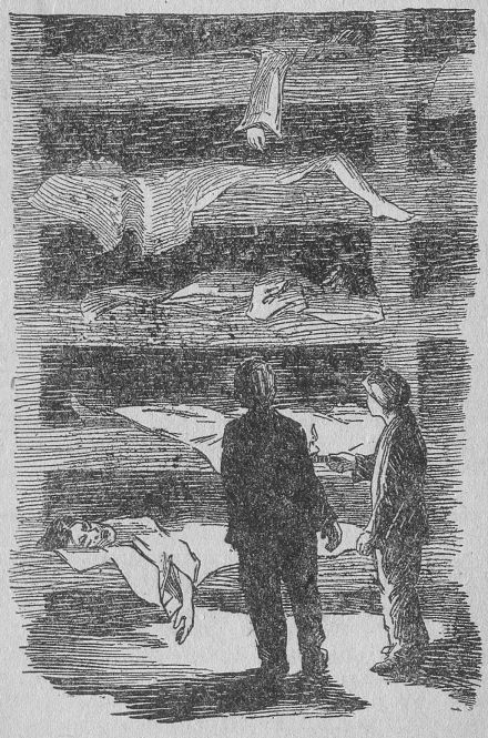 'Let's Get out of This Horrid Place,' Whispered Jim, when by the Unsteady Yellow Light of the Candle He Counted Five Bunks, one Above the Other, Each of Which Held a Sleeping Hobo.