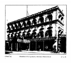 Hamilton & Co's premises, Old Court House Street.