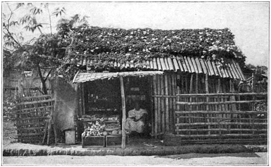 A store in a Christianized village