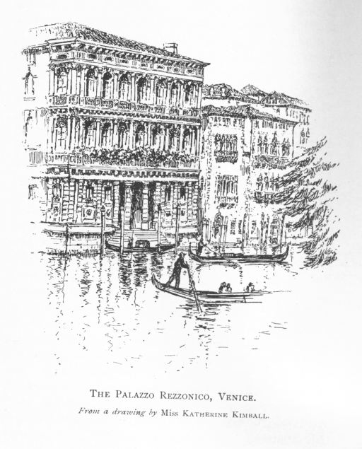 THE PALAZZO REZZONICO, VENICE.