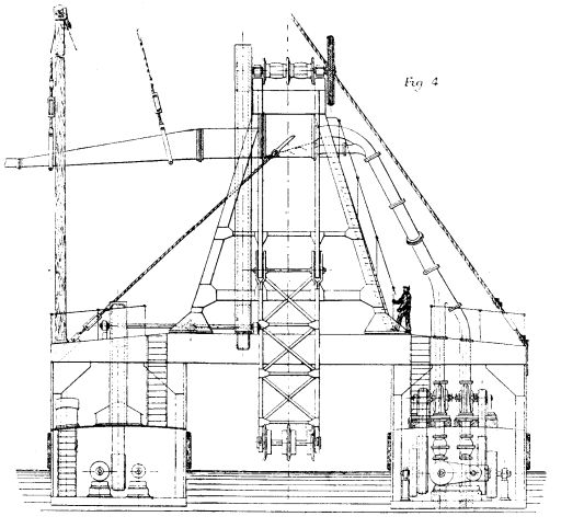 FLOATING ELEVATOR AND SPOIL DISTRIBUTOR FOR THE BALTIC SEA CANAL.--FIGS. 4.