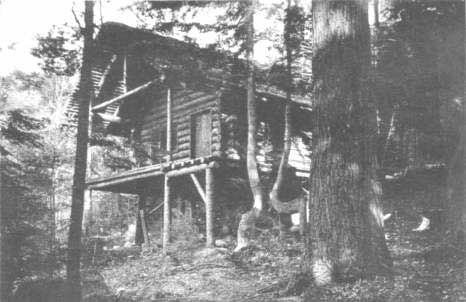 The "House of Dreams Untold"—the log cabin in the woods at Peterboro where MacDowell composed, and where most of his later music was written