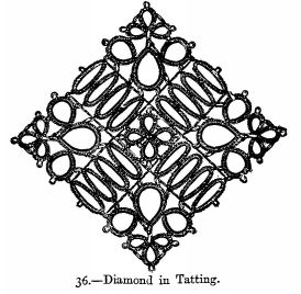 Diamond in Tatting.