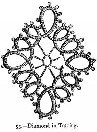 Diamond in Tatting.