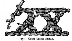 Cross Treble Stitch.