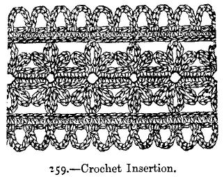 Crochet Insertion.