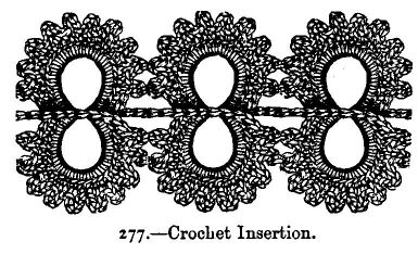 Crochet Insertion.