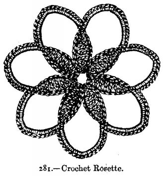 Crochet Rosette.