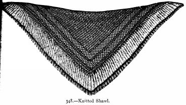 Knitted Shawl.