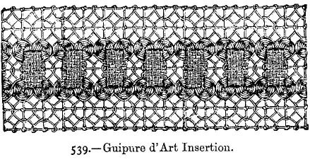 Guipure d'Art Insertion.