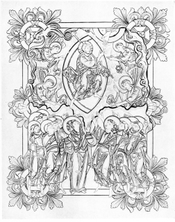 PLATE VI  MINIATURE OF THE ASCENSION IN THE BENEDICTIONAL OF ETHELWOLD