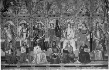 PLATE XXXIV  FRESCO OF THE SEVEN LIBERAL ARTS  BY T. GADDI  CHURCH OF S. M. NOVELLA, FLORENCE