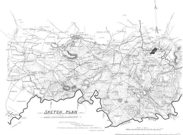 SKETCH PLAN OF COUNTRY SOUTH & WEST OF LADYSMITH