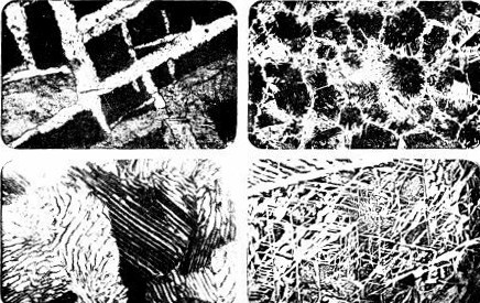 PHOTOMICROGRAPHS SHOWING THE STRUCTURE OF STEEL MADE BY PROFESSOR E.G. MARTIN OF PURDUE UNIVERSITY