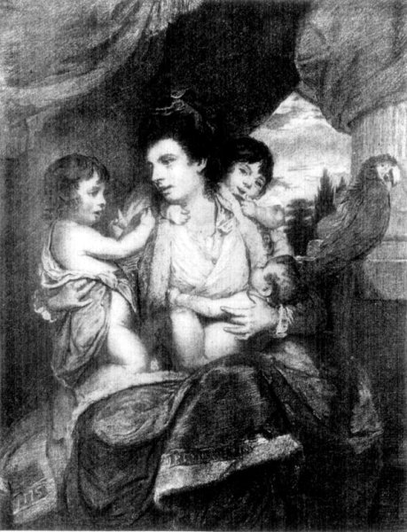 Portrait of Lady Cockburn and her Children. Reynolds.