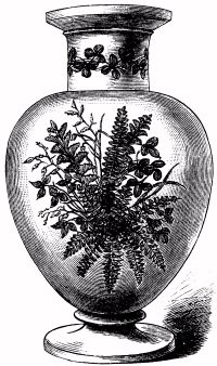 VASE (AUTUMN-LEAF WORK).