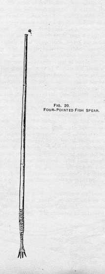 FIG. 20. (LEFT) FOUR-POINTED FISH SPEAR.