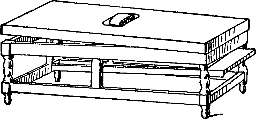 Illustration: Fig. 14. Apparatus for Rubbing in a Recumbent Position.