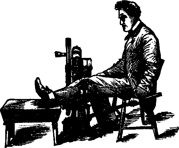 Illustration: Fig. 5. Rubbing the Legs.