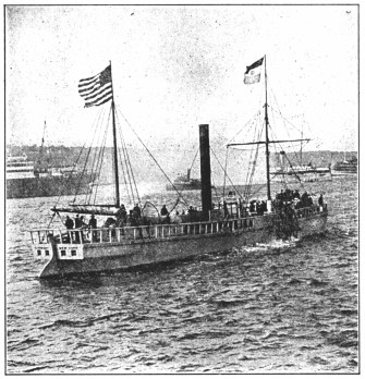 A photograph of a paddle-wheel boat.