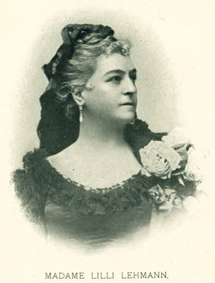 Madame Lilli Lehmann