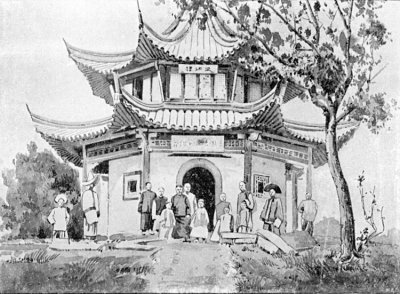 A TEMPLE IN SZECHUEN.