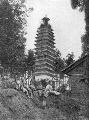 PAGODA BY THE WAYSIDE, WESTERN CHINA.