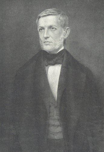 George Bancroft.  Probably taken at Brady’s National Gallery, New York, sometime after his return from England; from a picture owned by Elizabeth B. Bliss