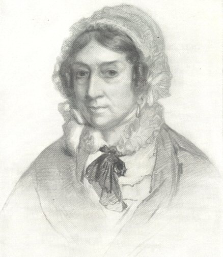 Miss Berry, at the age of 86.  From a crayon drawing by J. R. Swinton (1850); from a picture owned by Elizabeth B. Bliss