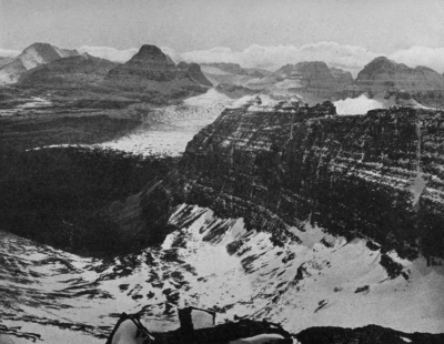 Looking south from Pollock Pass, Glacier National Park