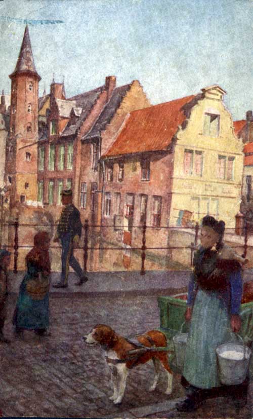 A MILK-SELLER IN BRUGES.