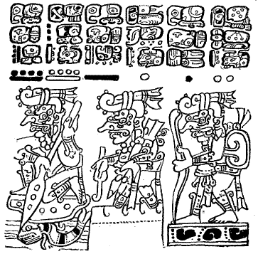 Fig. 378. Copy of lower division of Plate 65, Dresden Codex.