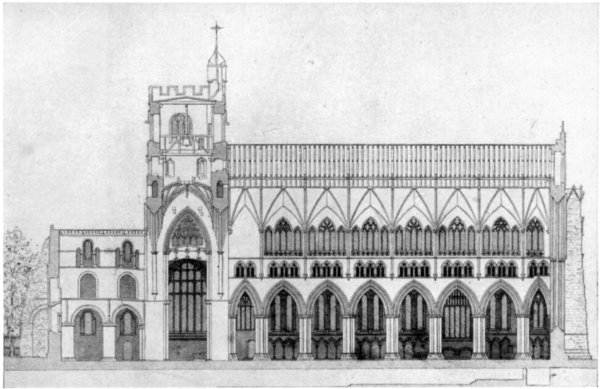 LONGITUDINAL SECTION, NORTH.