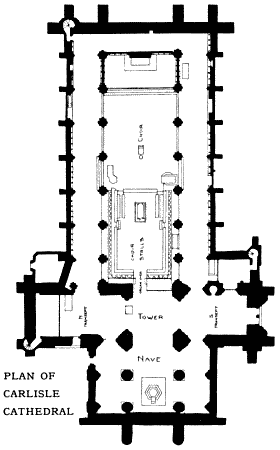 PLAN OF CARLISLE CATHEDRAL