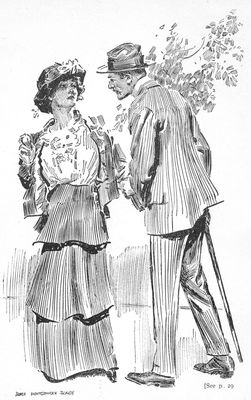 "Can't you see that my heart's breaking, too?" She looked him in the face, shaking her head, sadly. "No, I can't see that." [See p. 29]