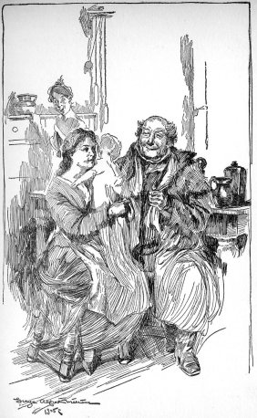 "A dot and"—here he glanced at the baby—"a dot and carry—I won't say it, for fear I should spoil it; but I was very near a joke."