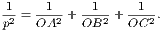 12 =-1-2 +-12-+ -12. p   OA    OB    OC 