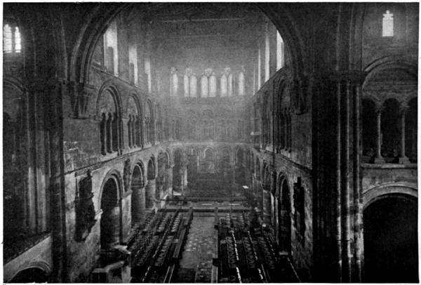 THE INTERIOR FROM THE ORGAN GALLERY.