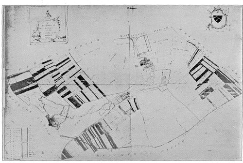 Partially enclosed Fields of Cuxham, Oxfordshire, 1767.