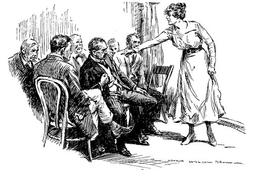 "Quick as a flash, Anna turns and points to Stukey. I caught his name as she hisses it out. Stukey, turnin' a sickly yellow, slumps in his chair."