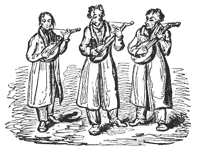 ITALIAN MINSTRELS IN LONDON, AT CHRISTMAS, 1825.