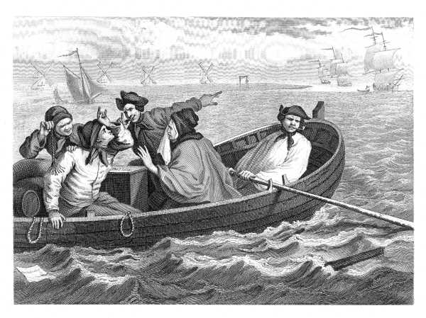 INDUSTRY AND IDLENESS.  PLATE 5.  THE IDLE 'PRENTICE TURNED AWAY AND SENT TO SEA.