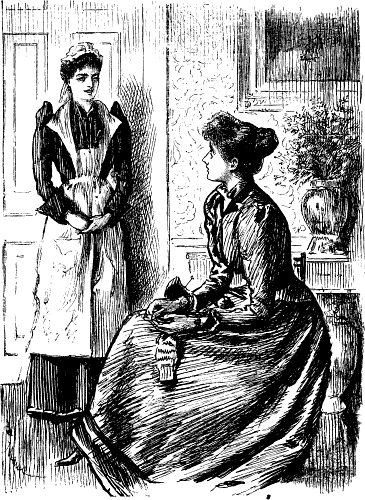 Maid and Mistress discussing work.