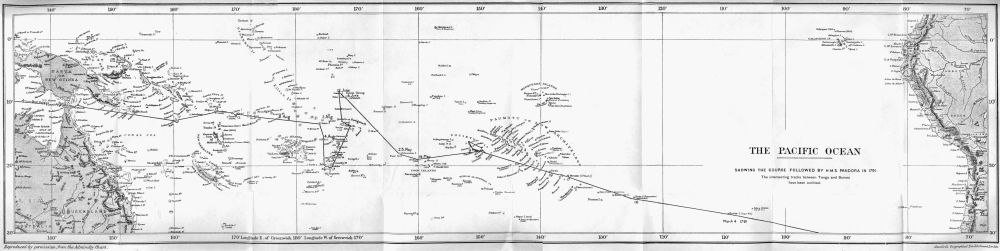 Map of the voyage