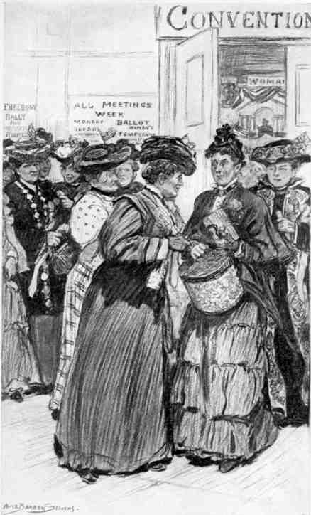 "'A lady come up, looked at my flag, an' asked me if I was a delegate or an alternative.'" Page 119