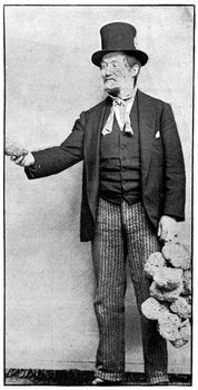 Mr. Herne as Joe Fletcher in "Margaret Fleming." Act I. "Can't I sell ye a bath sponge?" See page 553.