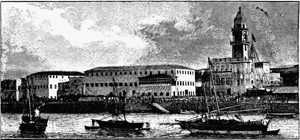 Exterior View of the Sultan's Palace, Zanzibar